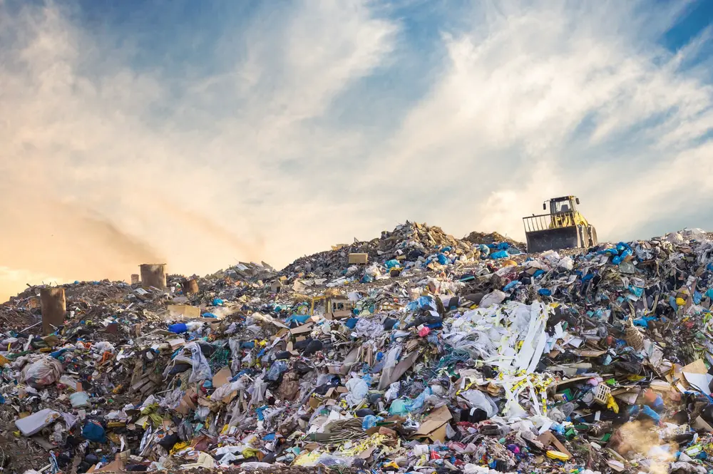 Image of landfill, TED talk about repairing as response