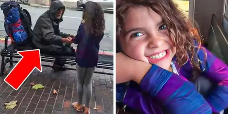 Little Girl Feeds Homeless Man Every Day, But Then She Discovers Who He Really Is